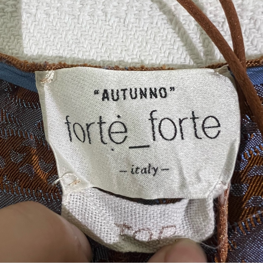 Forte_Forte Italy Abstract Tank Top Small Designer Luxury Contemporary Boho - Picture 6 of 7